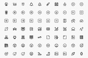 1,200 Awesome Strokeicon Set, an Icon by VectorCam (Thumbnail 2 of 4)