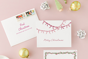 Watercolor pink christmas whimsy set, an Object Graphic by Grace Noboa Illustrations (Thumbnail 10 of 12)