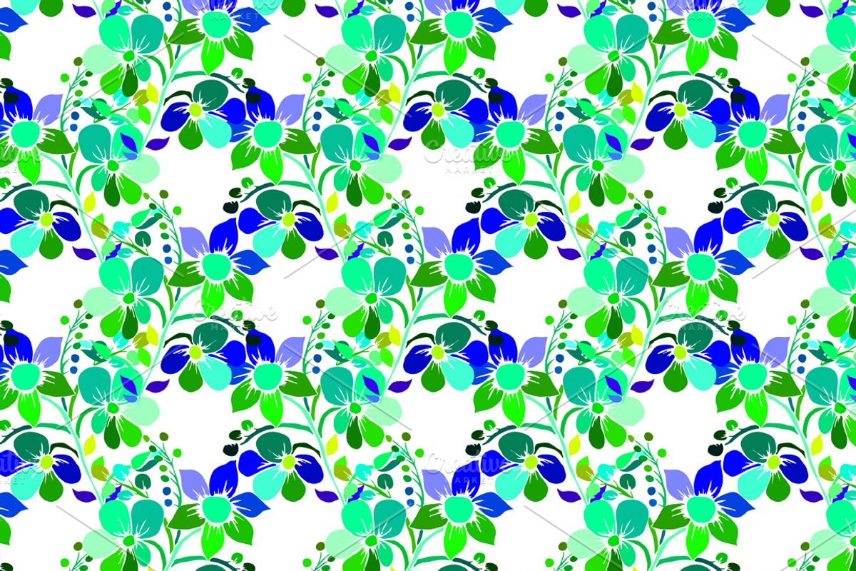 Vivid Floral Patterns preview 4