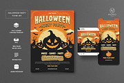Halloween Party Flyer Set, a Flyer Template by monogrph (Thumbnail 1 of 4)