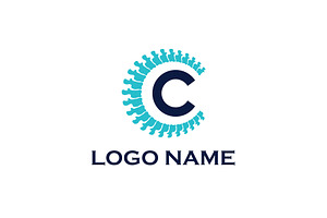 Letter C Chiropractic Logo, a Branding & Logo Template by Avartde Creative