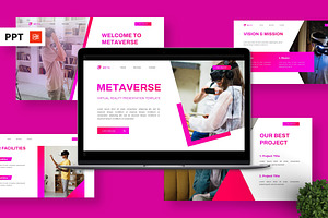 Metaverse - Virtual Reality PPT, a Presentation Template by Deepslide Studio
