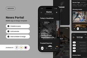 Radar - News Portal Mobile App, an App Template by twinstd