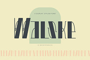 Walske - Vintage Display Font, a Sans Serif Font by StudioinBry (Thumbnail 1 of 10)
