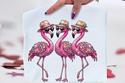 Rhinestone Flamingo Summer PNG, an Illustration by CraftArtStudio (Thumbnail 1 of 4)