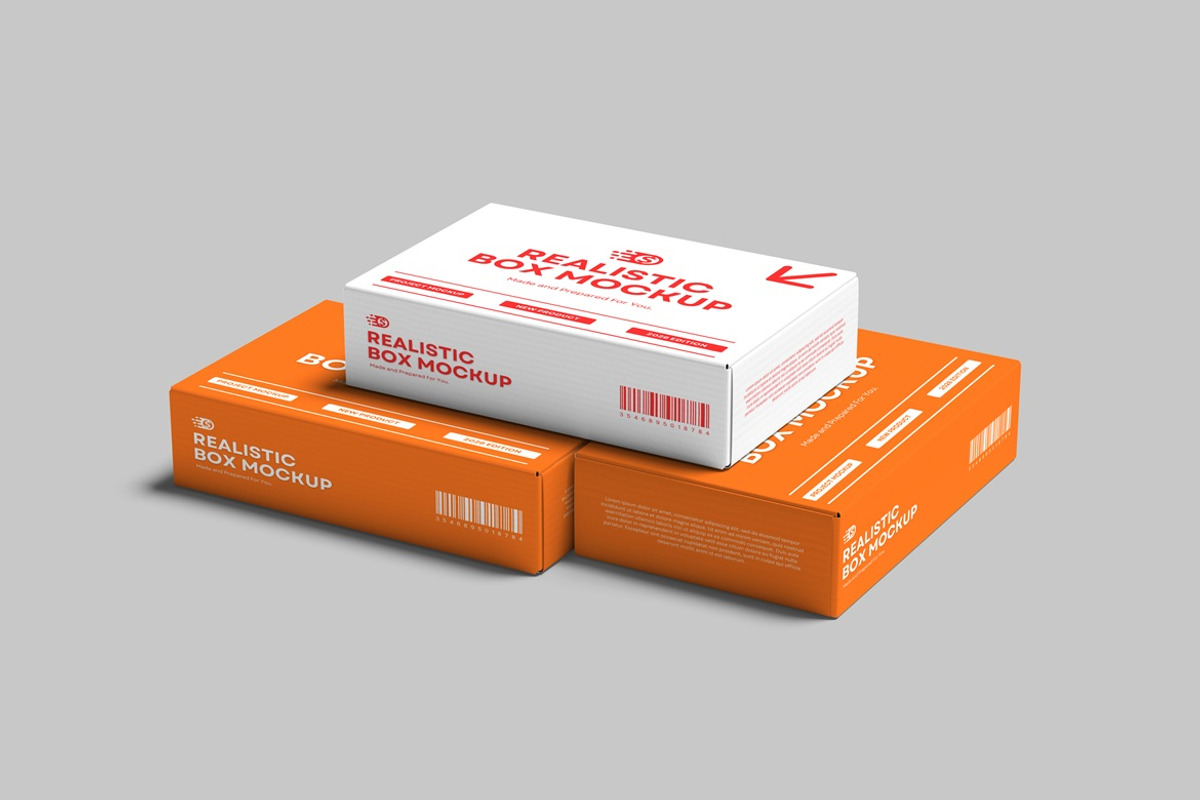 High Quality Box Mockup, a Packaging Mockup by AndikaGraphic (Photo 4 of 5)