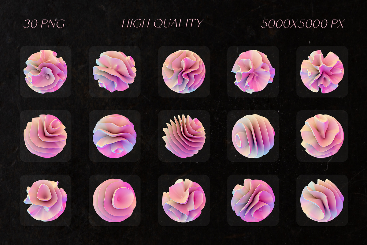 Pearl Y2K Abstract 3D PNG Shapes, an Object Graphic by stasylionet (Photo 4 of 10)