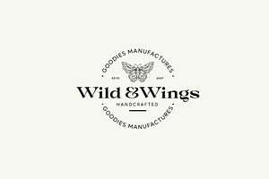 Wild & Wings Modern Logo, a Branding & Logo Template by Nowshinz Shoma
