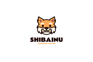 Shibainu Simple Mascot Logo, a Branding & Logo Template by Artnivora.Std