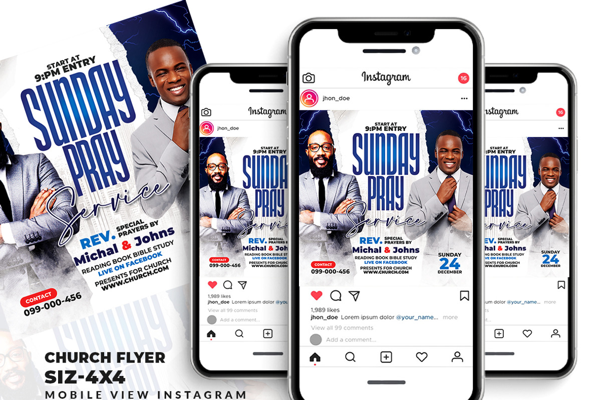 Church Flyer, a Flyer Template by AfzaalGraphics (Photo 2 of 2)