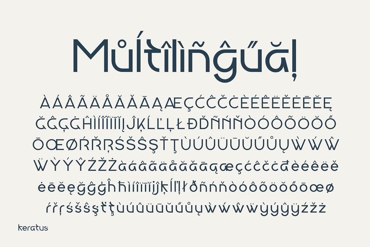 Keratus - Modern Sans Logo Font, a Sans Serif Font by Sealoung (Photo 10 of 12)