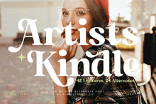 Artists Kindle Modern Serif Font