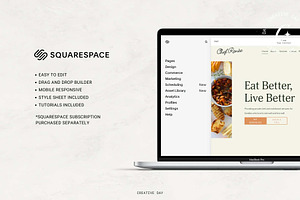 Private Chef Squarespace Template