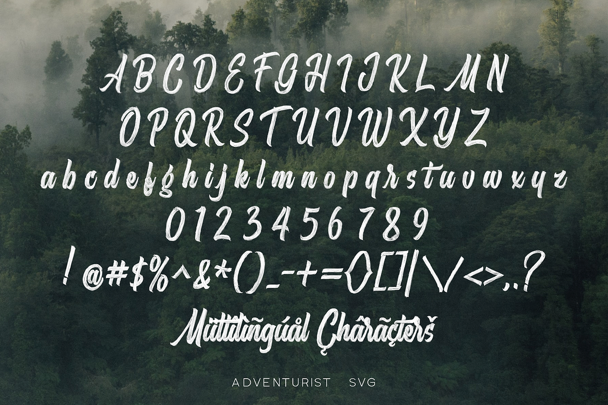 Adventurist - SVG Script Font, a Script Font by Surplus Type Co (Photo 3 of 11)