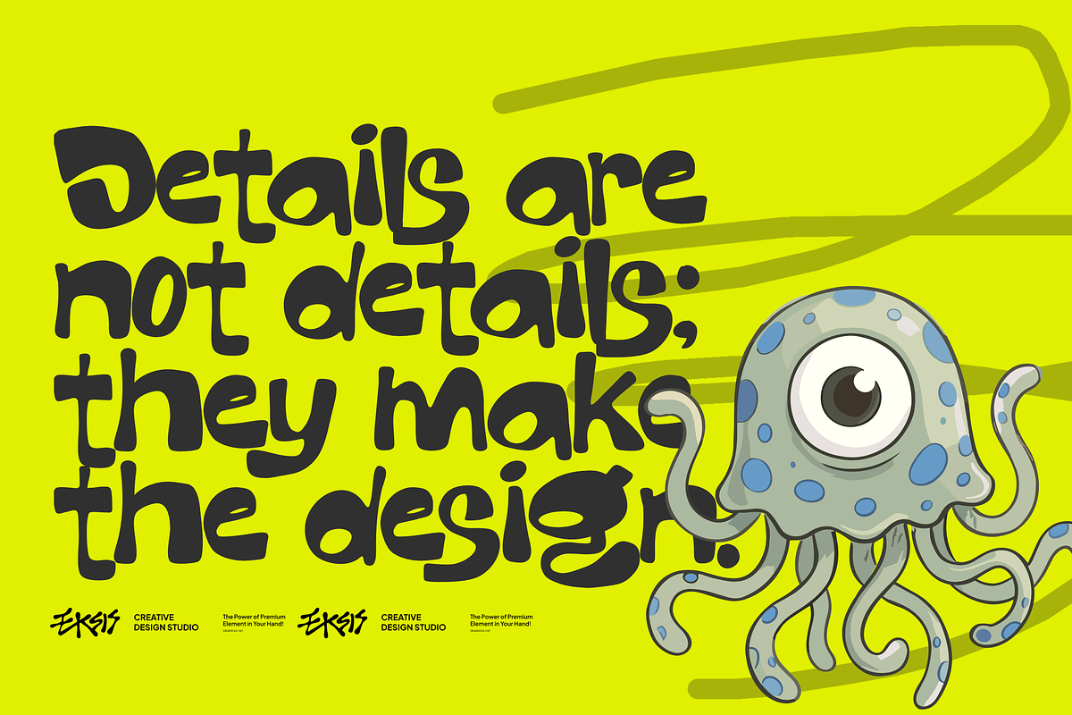 Jetoon Blobs, a Sans Serif Font by Ideal Eksis (Photo 7 of 9)