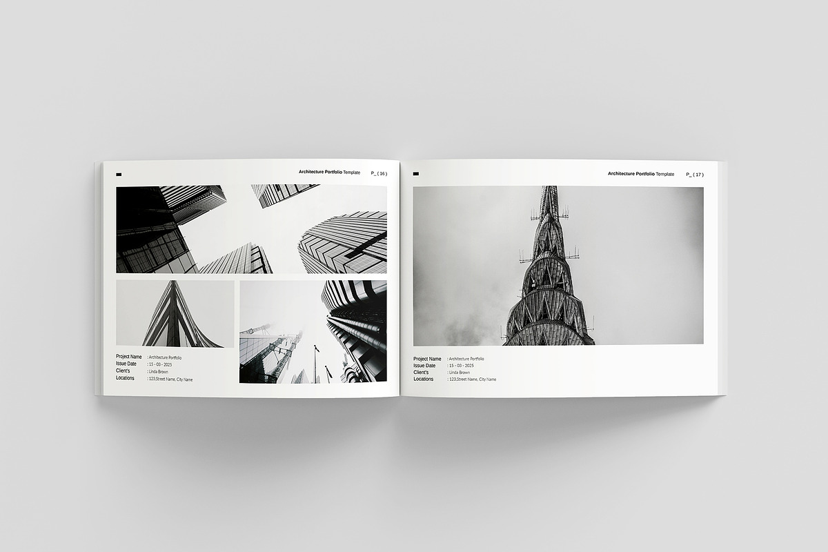 Architecture Portfolio Landscape, a Brochure Template by GoldenGrid Studio (Photo 8 of 10)