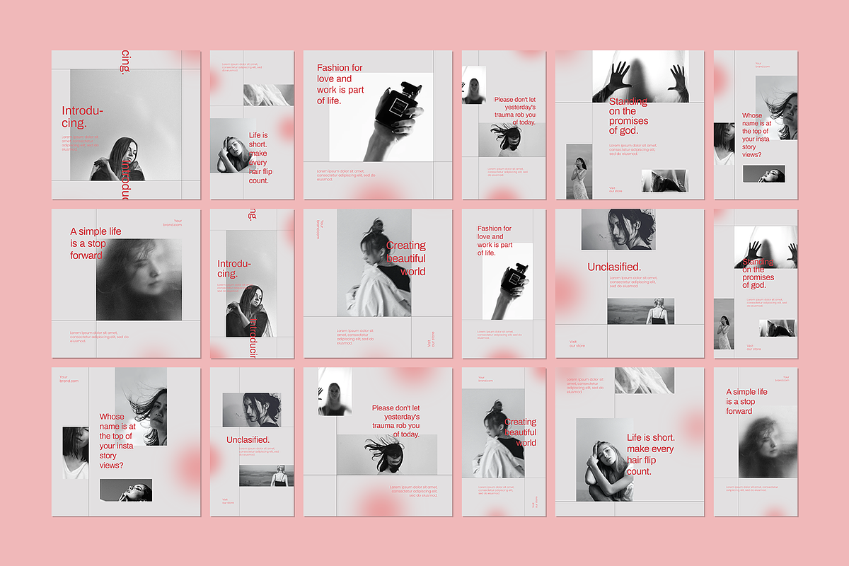 600 Minimalist Instagram Bundle, a Social Media Template by Creatchees.std (Photo 30 of 37)