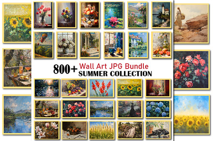 Summer Wall Art Bundle, a Wallpaper Photo by Chipshpow Graphics