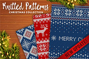 Knitted Christmas Patterns, a Pattern Graphic by JuliaMalinovskaya (Thumbnail 1 of 10)