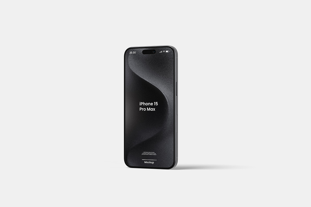 iPhone 15 Pro Max Mockup, an iPhone Mockup by Graphicbars (Photo 6 of 20)
