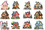 Christmas Home Clipart Bundle, an Illustration by Designworld (Thumbnail 4 of 6)