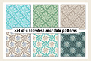 Mandala pattern seamless set of 6, a Pattern Graphic by jelisua88 (Thumbnail 1 of 3)