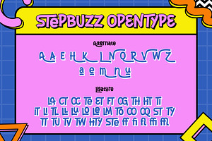 StepBuzz - A Playful Font