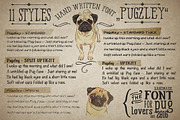 11 Handmade Font Family Pugzley, a Font by the little wonder shop (Thumbnail 1 of 14)