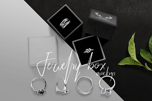 Jewelry boxes mockup