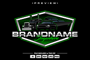trucking and sport car logo template, an Object Graphic by TFamz (Thumbnail 1 of 3)