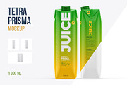 Juice Mockup Tetra Prisma 1000ml, a Packaging Mockup by easymock (Thumbnail 1 of 10)