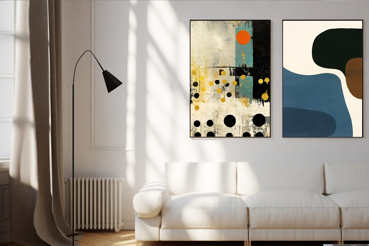 abstract art set prints, a Decorative Illustration by Muzi pear studio (Photo 2 of 12)