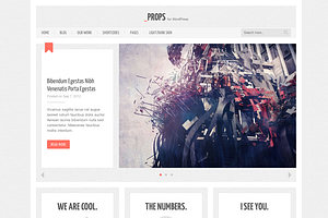 Props, a Responsive WordPress Theme