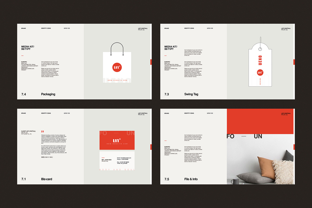 UENO / Brand Guidelines, a Presentation Template by Studio Elevate (Photo 9 of 11)