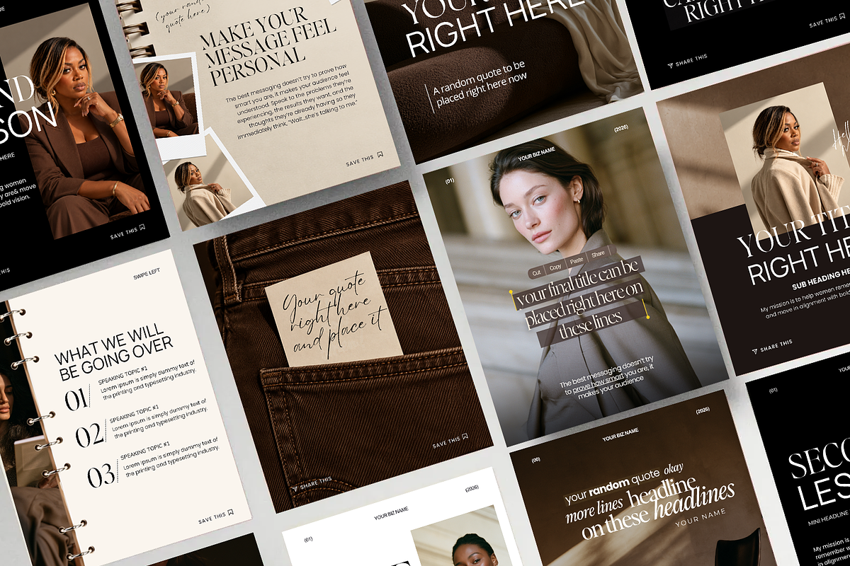 Chocolate Social Media Templates, a Social Media Template by JOA CREATIVE LAB (Photo 1 of 4)