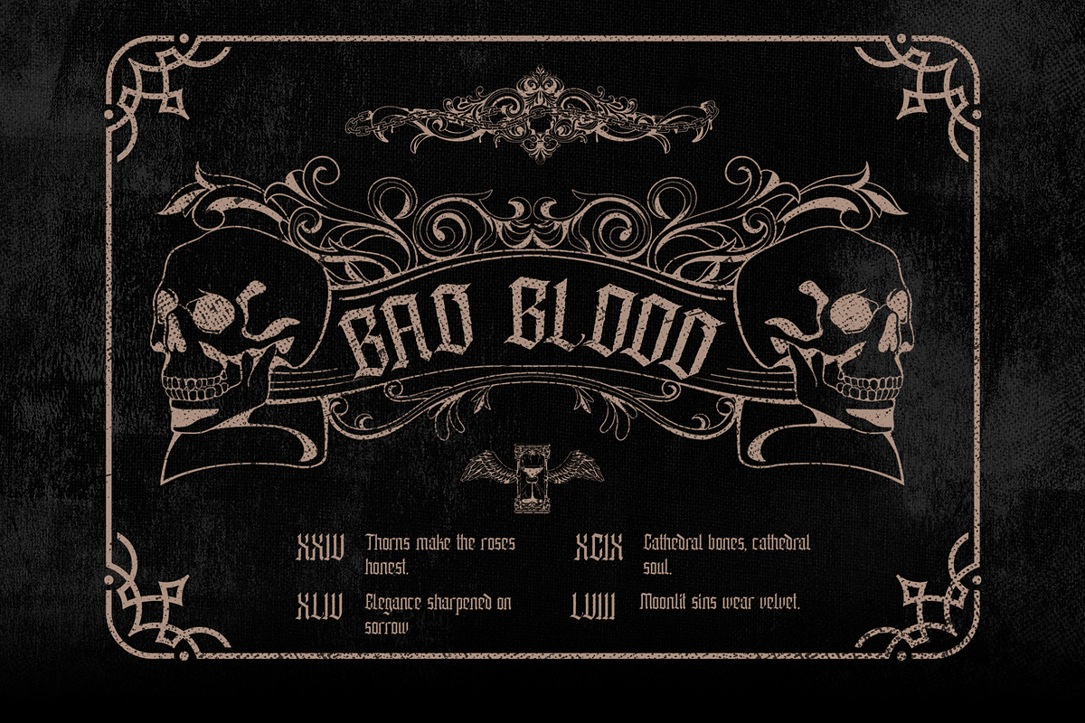 Enathica - Vampire Horror Font, a Blackletter Font by Inviline.co (Photo 8 of 15)