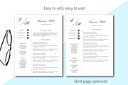 Minimalist resume template, a Resume Template by Annakristal (Thumbnail 2 of 6)