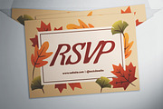Fall Wedding Invitation Suite, an Invitation Template by The Good Store (Thumbnail 3 of 4)