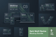 Dark Clay Multi Device Mockup Set, an iPhone Mockup by Deeplab (Thumbnail 1 of 12)