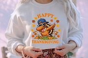 Happy Thanksgiving Boy Turkey PNG, an Illustration by designcity5 (Thumbnail 3 of 8)