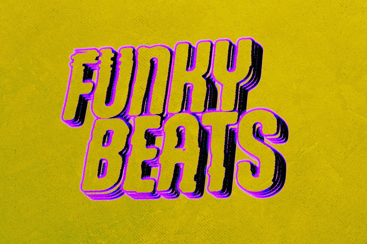 Retro Funk 3D Text Effect Template, a Layer Style Add-On by DesignerCandies (Photo 5 of 7)