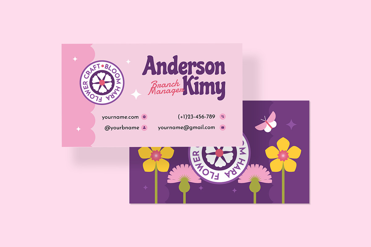 Bloomhara - Business Card, a Business Card Template by Fannan Studio (Photo 2 of 3)