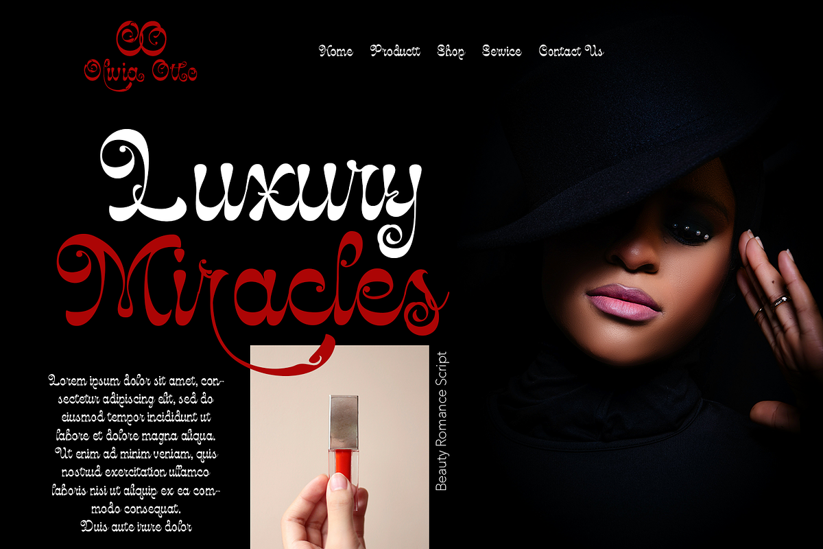 Beauty Romance Script, a Script Font by TypeClassHeroes (Photo 8 of 10)