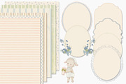 Baby Animals Clipart & Frames Bundle, an Illustration by AlenaVlasko stock Market (Thumbnail 3 of 6)