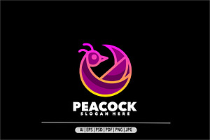 Peacock luxury gradient logo, a Branding & Logo Template by Bayuktx