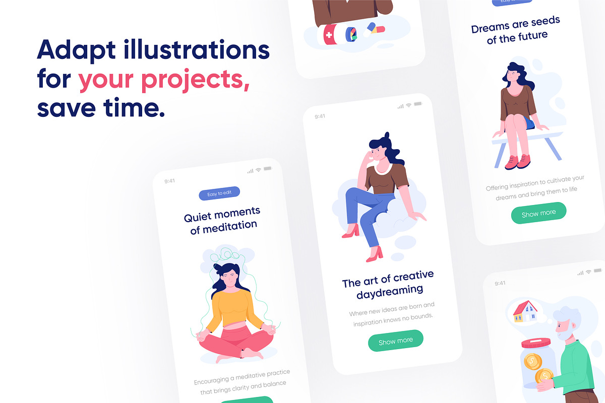35 Thinking Illustrations, a Person Illustration by Prosymbols (Photo 4 of 8)