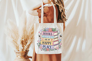 Books Are My Happy Place PNG, Aesthe, an Illustration by Designking (Thumbnail 4 of 6)