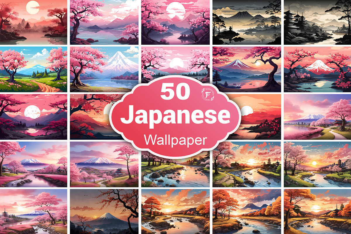 Japanese Wallpaper, a Wallpaper Graphic by Forhadx5 (Photo 1 of 8)