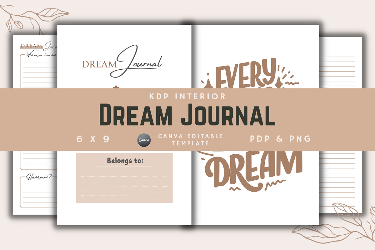 Dream Journal | KDP Interior, a Templates & Theme by KDPISH (Photo 1 of 4)