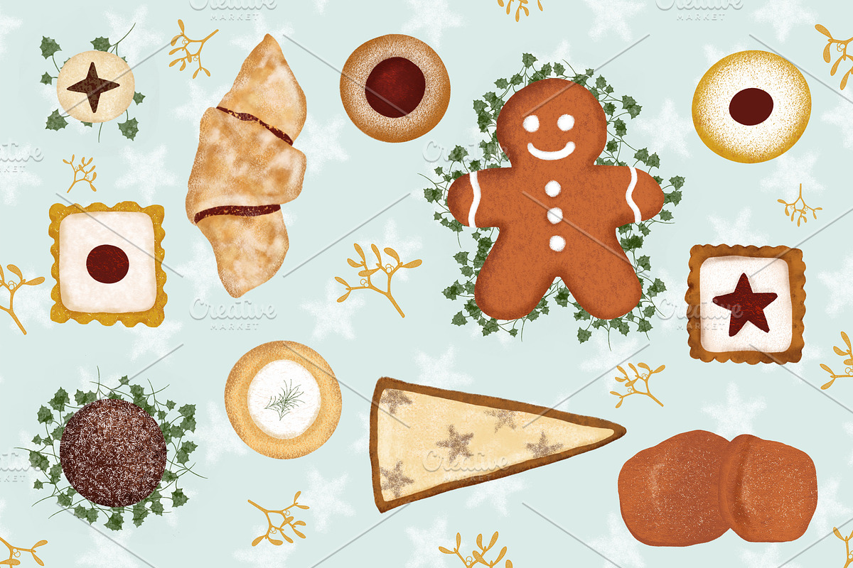 Winter Holiday Brushes for Procreate, a Brush Add-On by Biso Studio (Photo 3 of 7)
